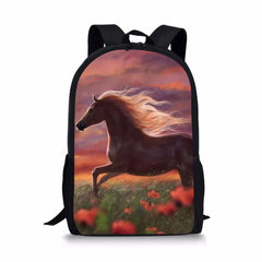Unicorn Horse Pattern Kids Backpack
