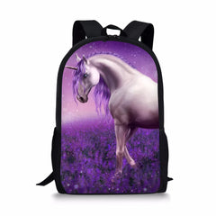Unicorn Horse Pattern Kids Backpack