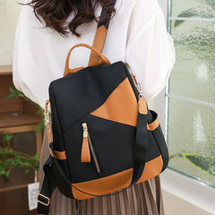 Casual Nylon Backpack for Girls - Large Capacity High School Bag