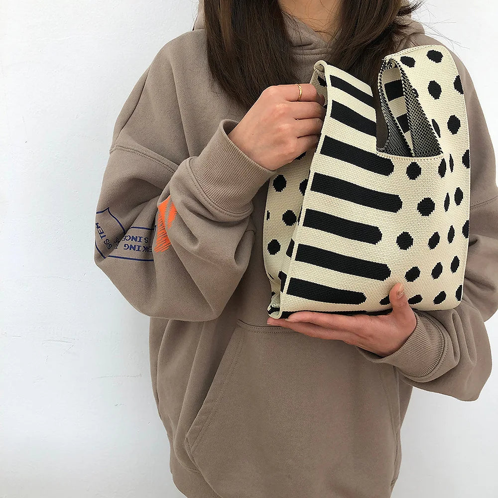 Knitting Shoulder Bag Crossbody Purse