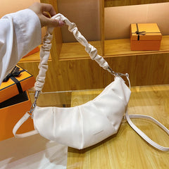 Leather Commuter Shoulder Bag Dumplings Style