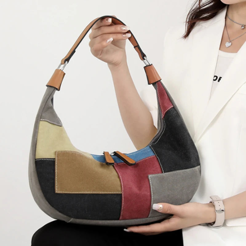 Canvas Underarm Bag Women's Shoulder Bag