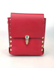 PU Cell Phone Waist Bag with Rivet Decoration for Women