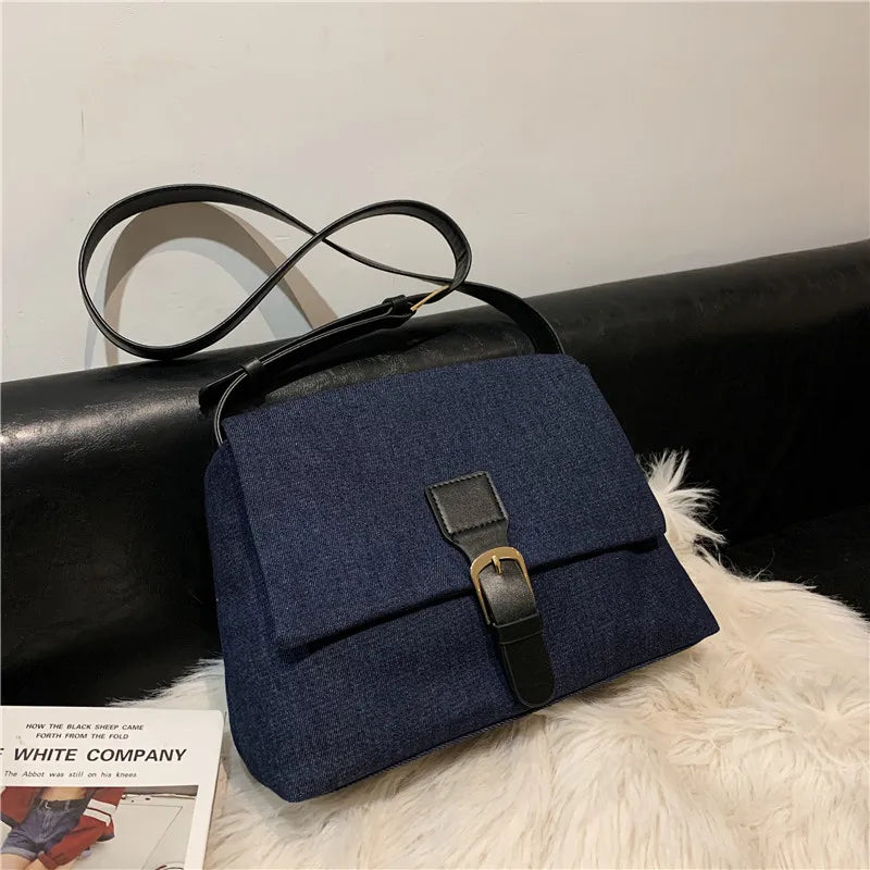 Women's Corduroy Travel Shoulder Bag Canvas Crossbody Bucket Handbag