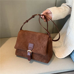 Women's Corduroy Travel Shoulder Bag Canvas Crossbody Bucket Handbag