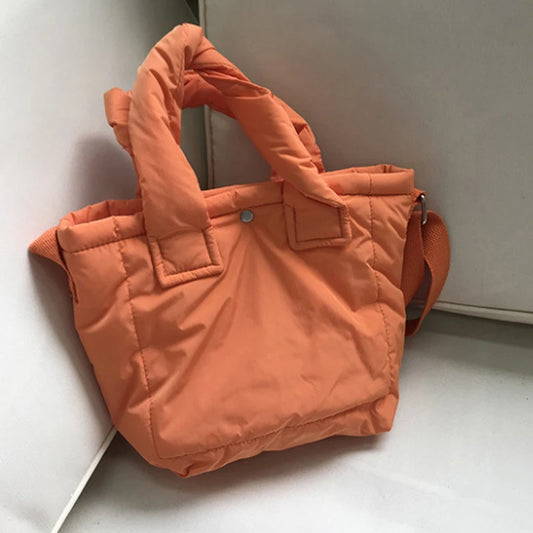 Cotton Padded Bags Small Candy Women Shoulder Bag Lady Tote Handbags Crossbody