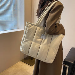 Quilted Shopper Bag Purse Women's Satchel Shoulder Bags