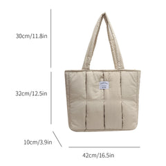 Quilted Shopper Bag Purse Women's Satchel Shoulder Bags