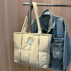 Quilted Shopper Bag Purse Women's Satchel Shoulder Bags