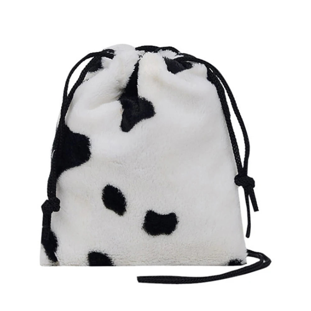 Leopard Printed Plush Crossbody Bag for Women