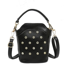Cowhide Backpack Diamond Shoulder Bag Women's Messenger Bag