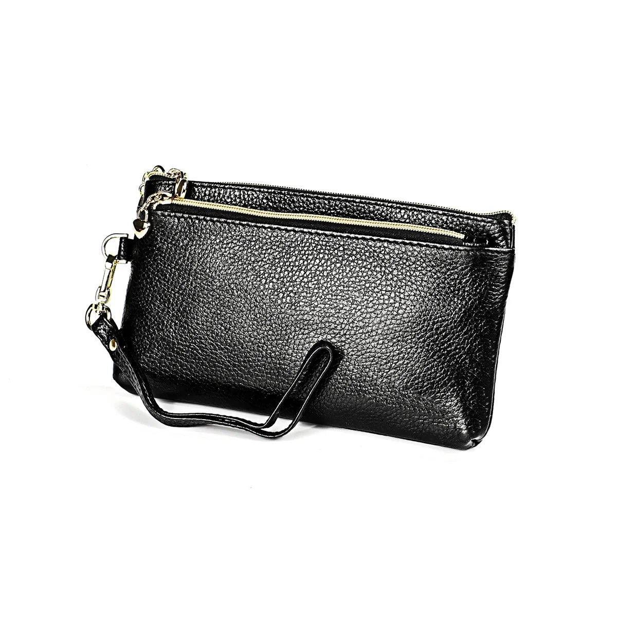 Cowhide Women's Wallet Car Key Bag Small Hand Bag Thin Phone Purse