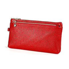 Cowhide Women's Wallet Car Key Bag Small Hand Bag Thin Phone Purse