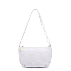 Crocodile Pattern Mini Shoulder Bag Clutch Purse