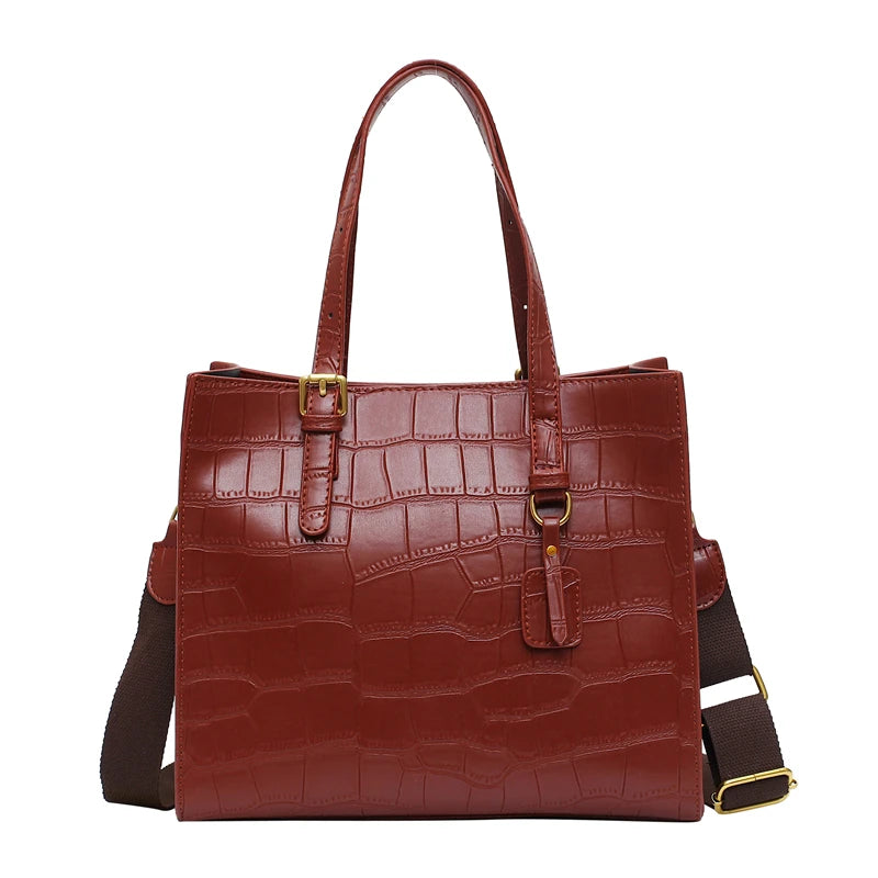 Crocodile Pattern Women Handbag Leather Ladies Hand Bags