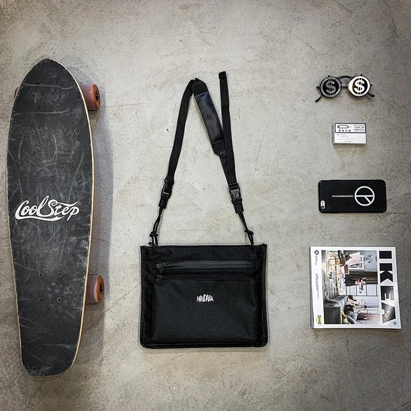 Canvas Cross Chest Bag Hip Hop Tactical Streetwear