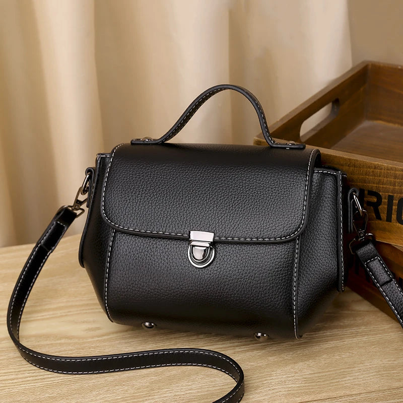 Women's Small Crossbody Bag PU Leather Messenger Bag