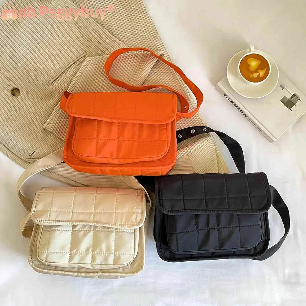 Embroidered Rhombus Crossbody Bag with Adjustable Strap