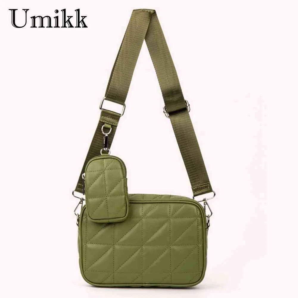 2 in 1 Crossbody Bag PU Leather Phone Pouch Quilted Camera Handbag with Coin Pur