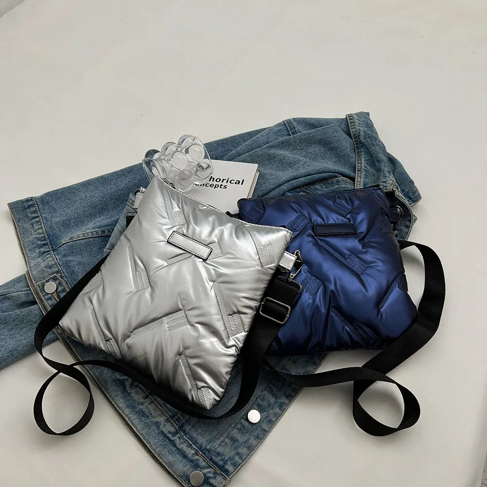 Quilted Cotton Crossbody Bag Shoulder Handbag