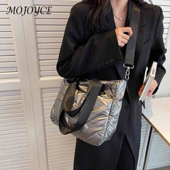 Quilted Crossbody Bag Large Capacity Lady Travel Purse