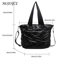 Quilted Crossbody Bag Large Capacity Lady Travel Purse
