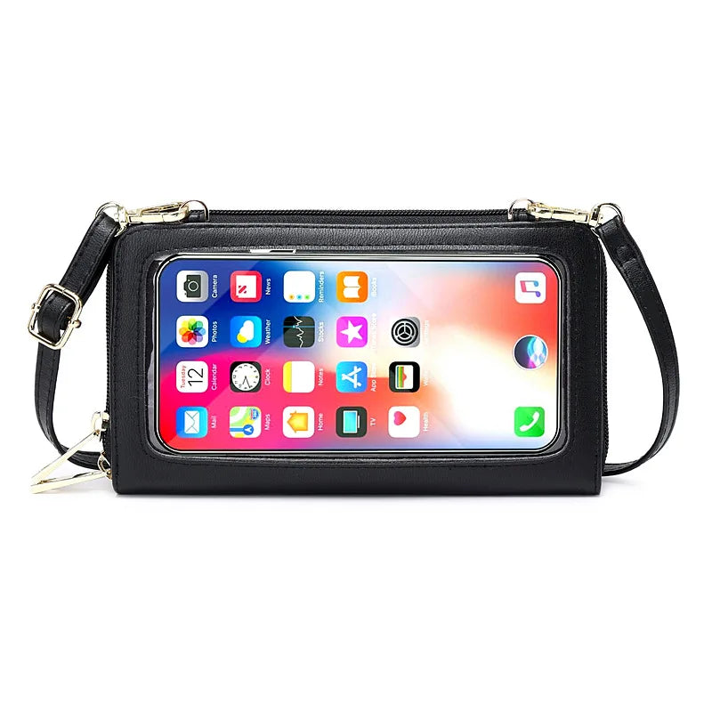 Colorful Crossbody Bag Mini PU Leather Shoulder Messenger Phone Purse