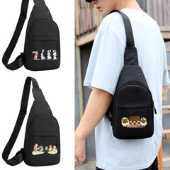 Cartoon Series Chest Pack Shoulder Bag Key Phone Travel Sports Messenger