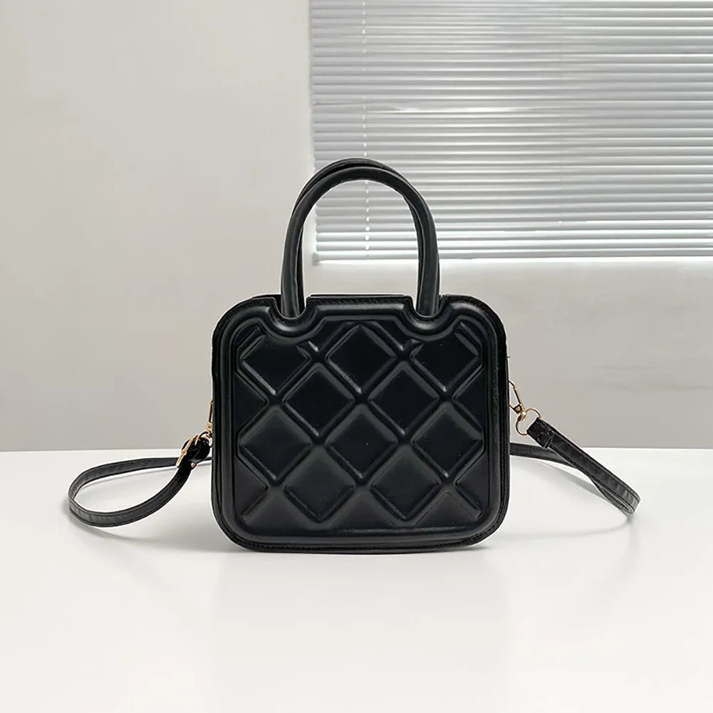 Small Leather Crossbody Tote Handle Bag