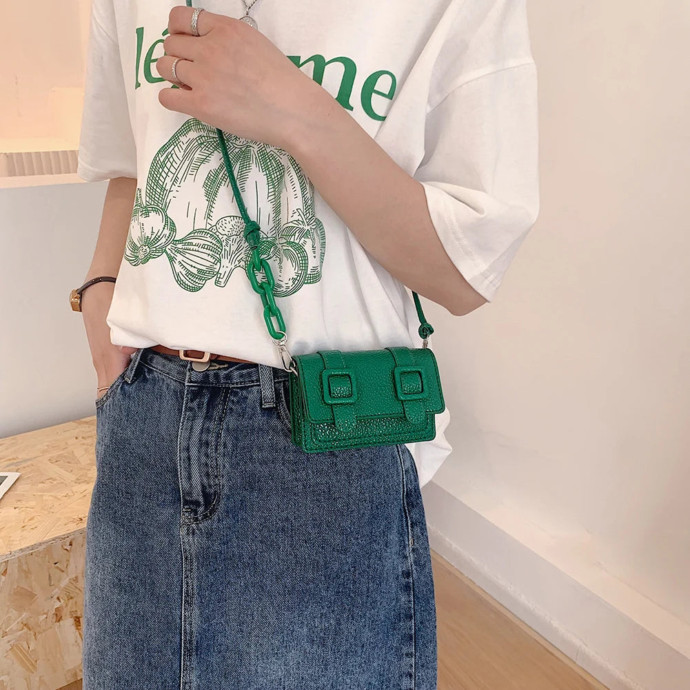 Leather Crossbody Handbag Small Tote Handle Bag