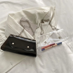 Crossbody Handbag PVC Jelly Small Tote Handle Bags