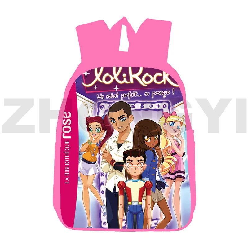 Lolirock Backpack 3D Anime Pink Lolirock Daily Pack Bookbag