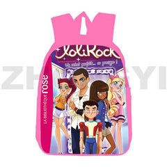 Lolirock Backpack 3D Anime Pink Lolirock Daily Pack Bookbag