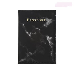 Marble Pattern Passport Cover PU Leather Travel Holder