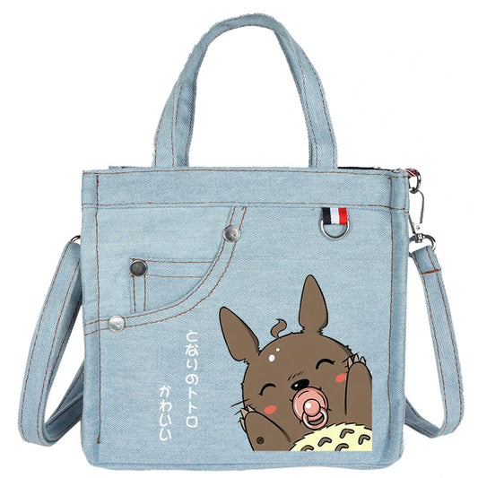 Totoro Shoulder Hand Bag Cartoon Messenger Bag For Women Girls