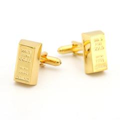 Men's Copper Brick Cufflinks Golden Cuff Links Wholesale