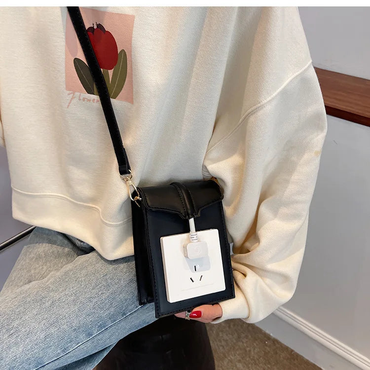 Women Shoulder Bag Small Square Messenger Bag PU Leather Clutch Purse Handbags