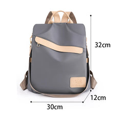 Waterproof Women's Backpack Large Capacity Nylon Bagpack Anti Theft Rucksack
