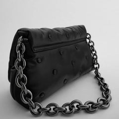 Thick Chains Women Shoulder Bags Leather Messenger Bag Female Handbags
