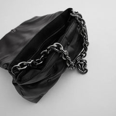 Thick Chains Shoulder Bags Leather Messenger Handbags