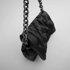 Thick Chains Shoulder Bags Leather Messenger Handbags