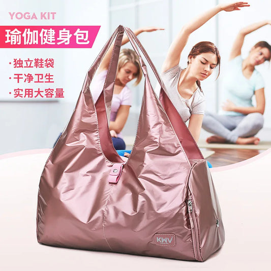 Large Capacity Yoga Gym Duffle Bag Waterproof Travel Tote Bolso for Women