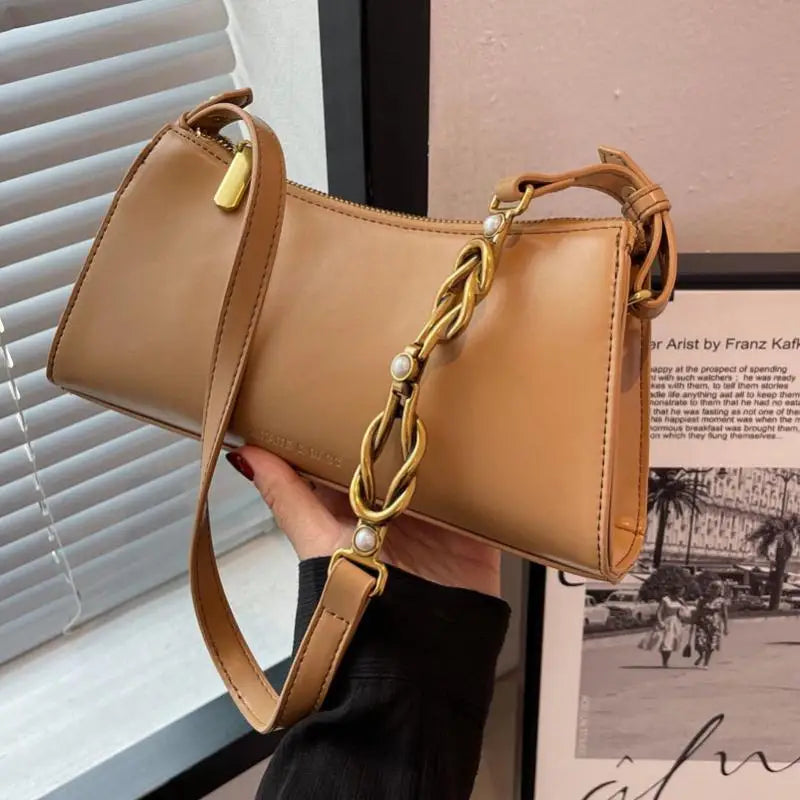 Summer Small Flap Shoulder Bag for Women Crossbody Solid Color