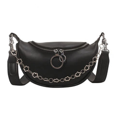 Women Leather Waist Bag Crossbody Phone Purse Ladies Chest Bag