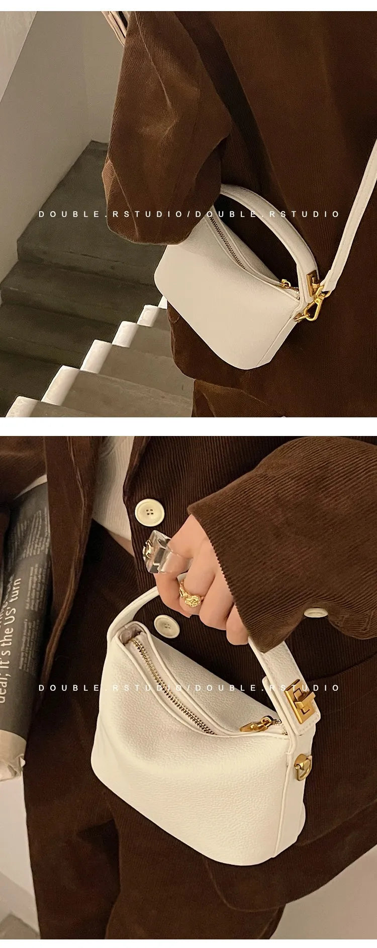 Retro Crossbody Bag Small Portable Clutch Bag for Women Girls