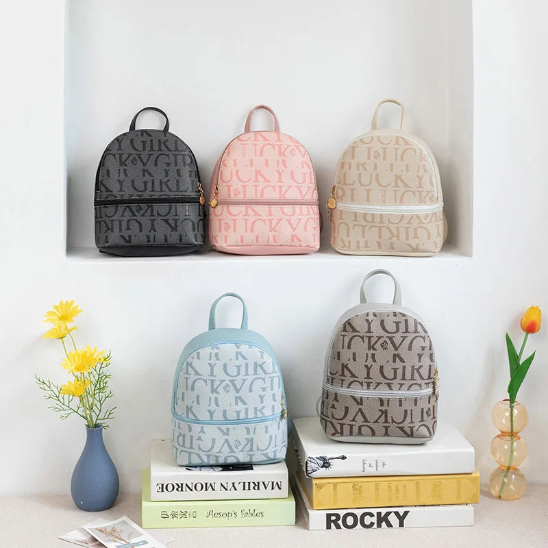 Soft Leather Women Small Backpack Shoulder Bag Mini Bagpack Mochila