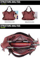 Canvas Women's Tote Handbag Large-capacity Shoulder Bag