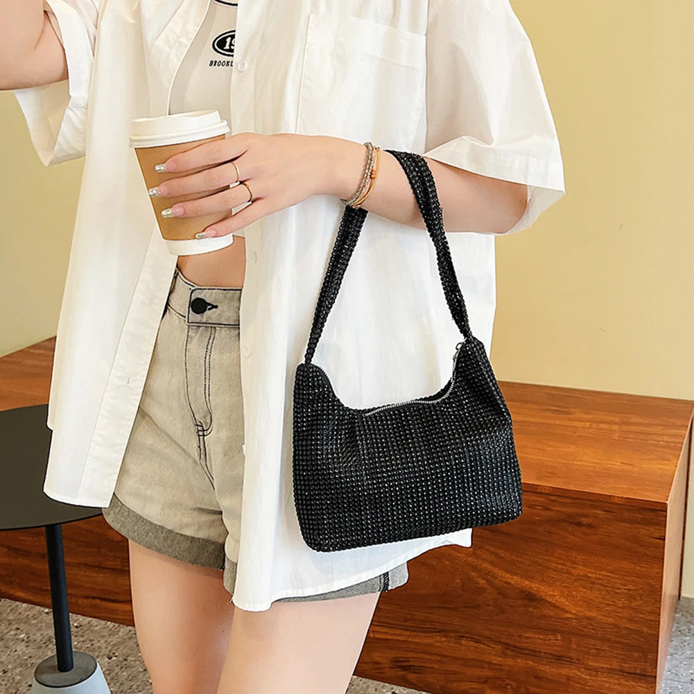 Diamond Rhinestones Shoulder Bag Women Evening Clutch Totes