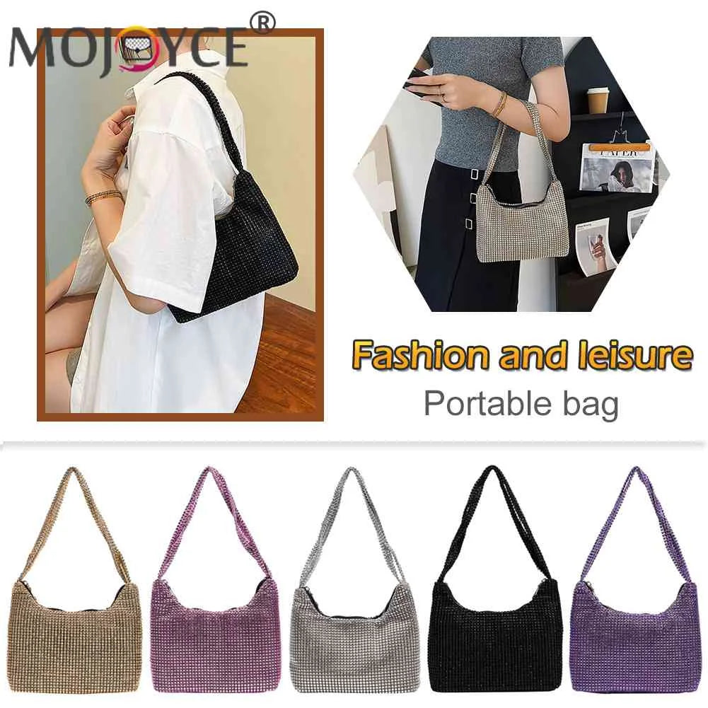 Diamond Shoulder Bags Shopper Handbag Women Evening Underarm Clutches