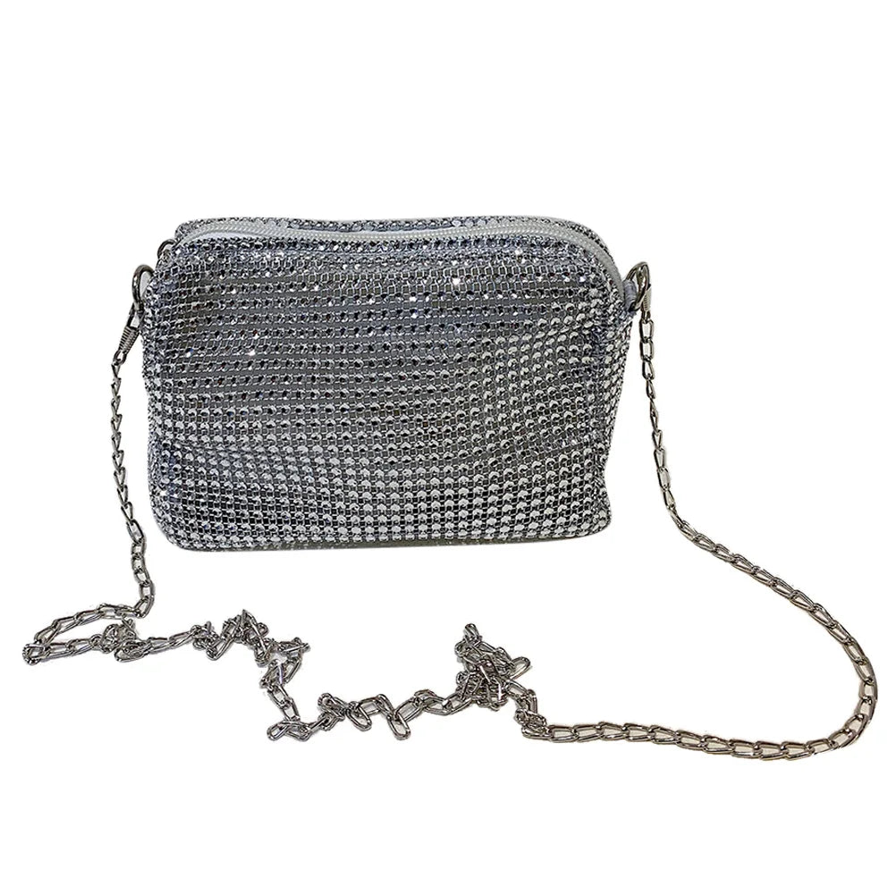 Diamonds Shoulder Bags Rhinestones Chain Crossbody Totes for Women